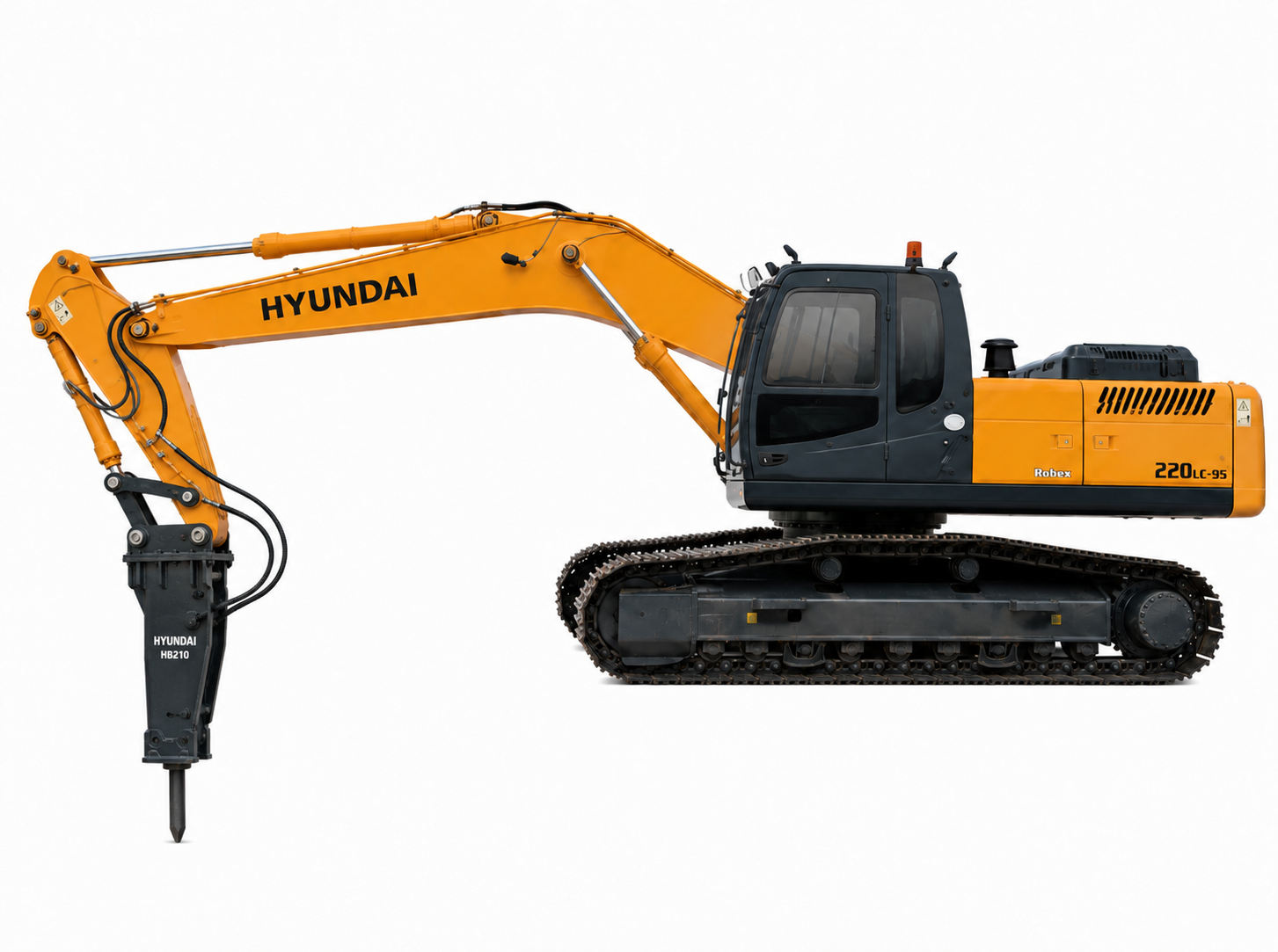 Escavadeira Hyundai RC320 com Rompedor